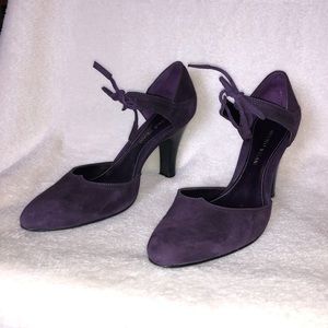 Antonio Melani purple suede heels